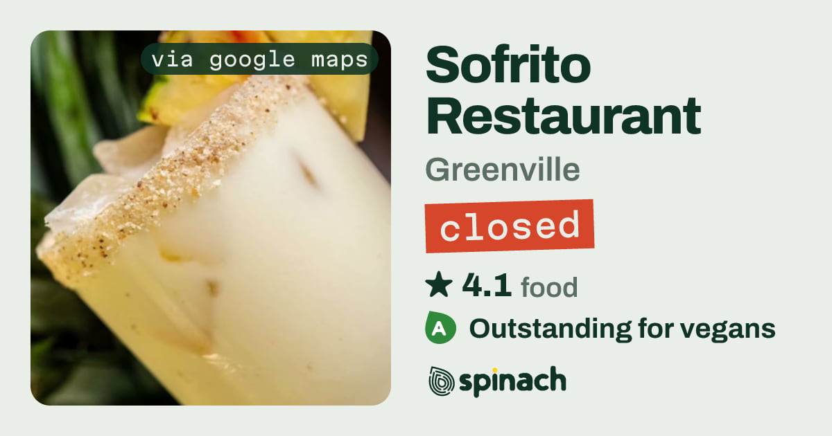 Sofrito Restaurant - Latin Vegan Bowls, Vegan Menu in Greenville | Spinach