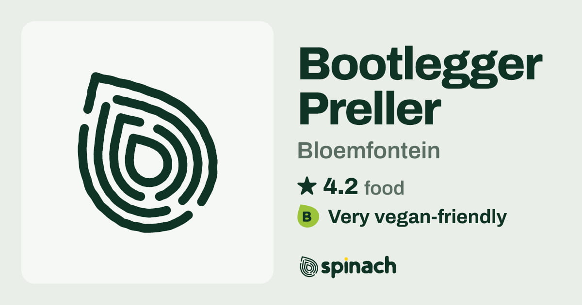Preller Walk Bootlegger Preller Walk - Breakfast, Vegan Options, Plant Milk in ...