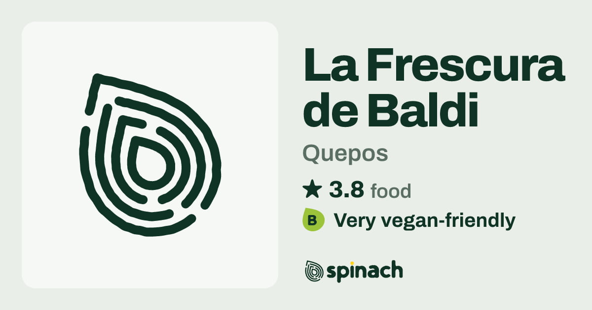 La Frescura de Baldi - Beach Restaurant, Vegan Options in Quepos | Spinach