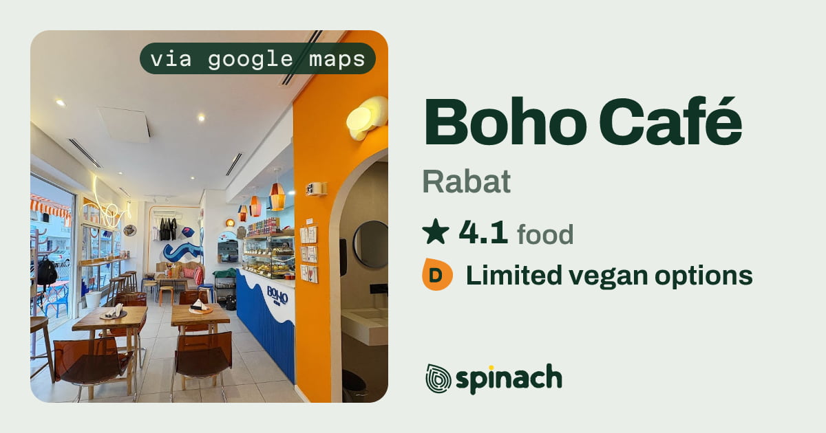 Boho Café - Brunch Cafe, Vegan Toast in Rabat | Spinach