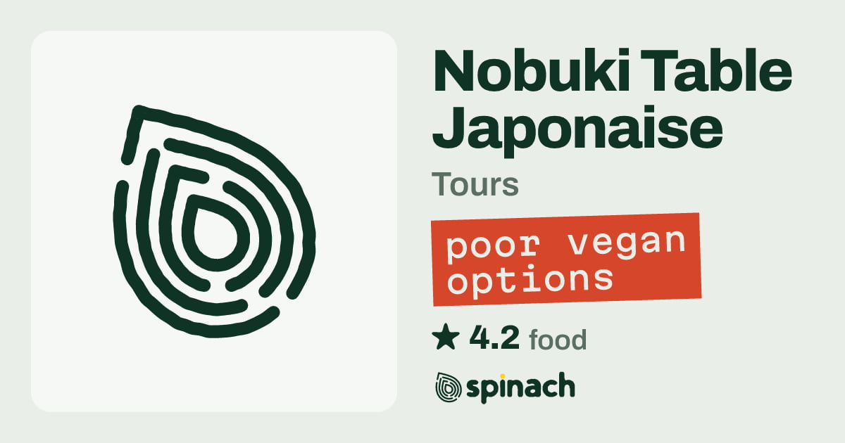Nobuki Table Japonaise - Japanese Restaurant, Vegan Options in Tours ...