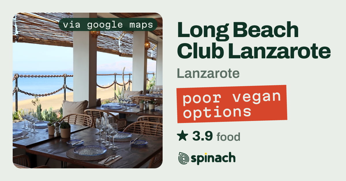Long Beach Club - Mediterranean, Vegan Salads in Lanzarote | Spinach