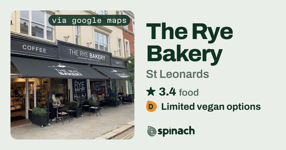 The Rye Bakery - Bakery, Vegan Pastry, Plant Steak in St Leonards | Spinach